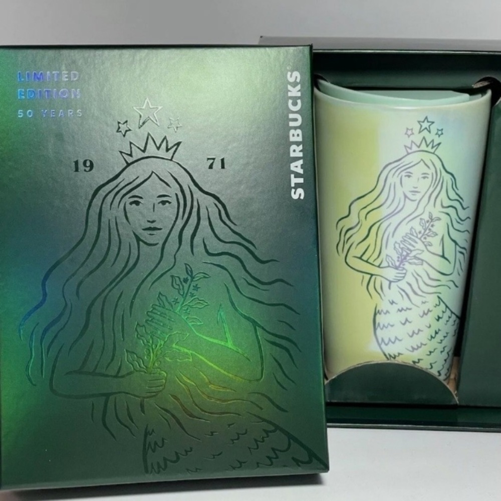 New with box 50 anniversary Starbucks ceramic cup